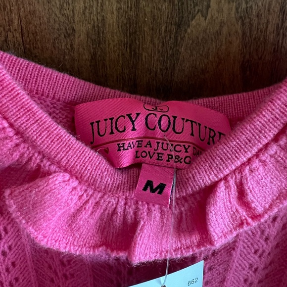 New with Tags Juicy Couture Large Wave Cashmere Sweater & Medium Tank Set - Picture 5 of 12